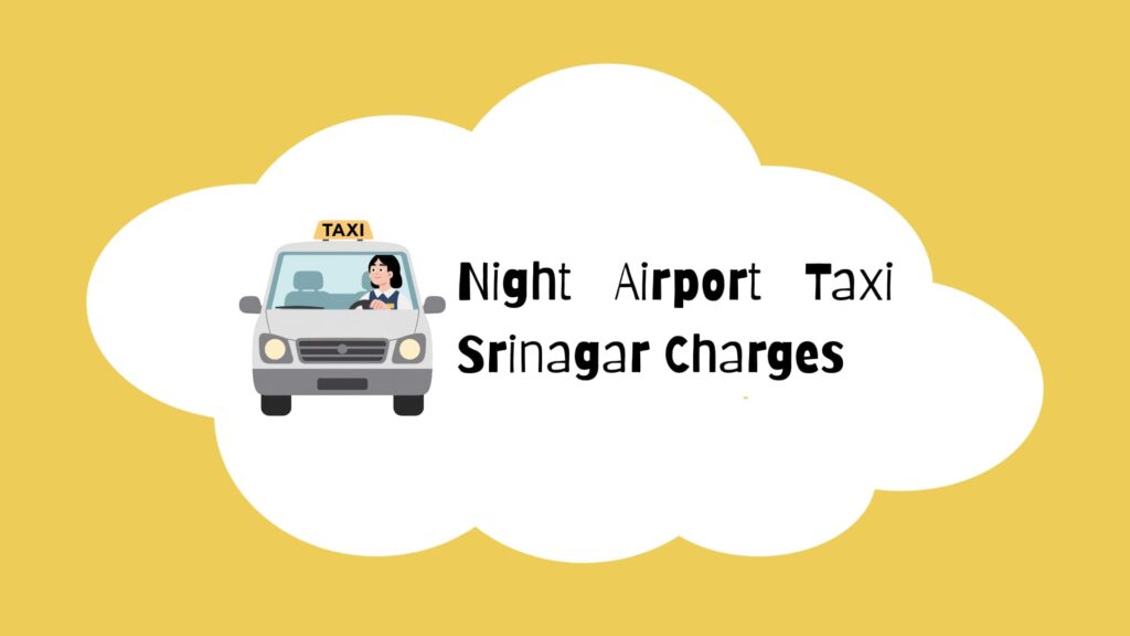 Night Airport Taxi Srinagar Charges
